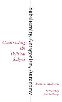 cover of the book Subalternity: constructing the political subject