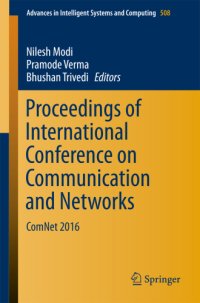 cover of the book Proceedings of International Conference on Communication and Networks: ComNet 2016