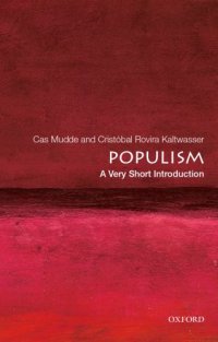 cover of the book Populism: a very short introduction