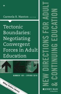 cover of the book Tectonic Boundaries: negociating convergent forces in adult education