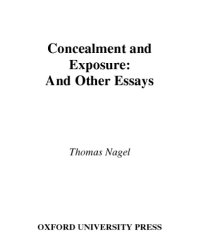 cover of the book Concealment and Exposure