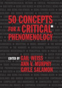 cover of the book 50 concepts for a critical phenomenology