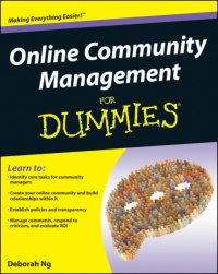 cover of the book Online Community Management For Dummies