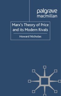 cover of the book Marx's theory of price and its modern rivals