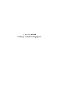 cover of the book Schrödinger: Centenary Celebration of a Polymath