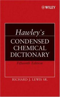 cover of the book Hawley's Condensed Chemical Dictionary