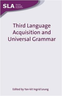 cover of the book Third language acquisition and universal grammar