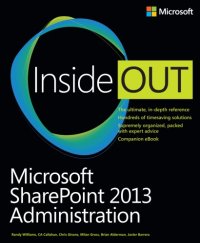 cover of the book Microsoft SharePoint 2013 administration inside out