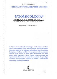 cover of the book Psicopatología