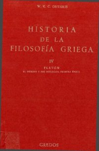 cover of the book Historia de la filosofía griega IV