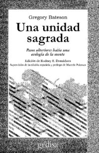 cover of the book Una unidad sagrada: pasos ulteriores hacia una ecología de la mente