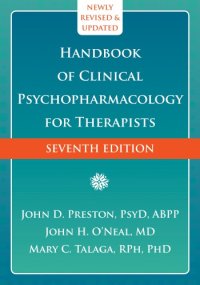 cover of the book Handbook of clinical psychopharmacology for therapists