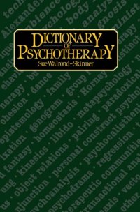 cover of the book A dictionary of psychotherapy