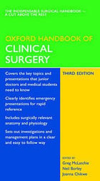 cover of the book Oxford handbook of clinical surgery