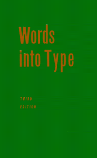 cover of the book Words into type