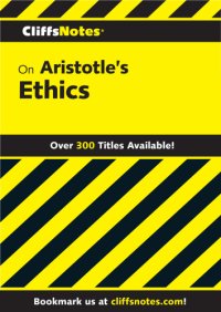 cover of the book CliffsNotes on Aristotle's Ethics