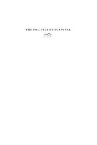 cover of the book Politics of survival: Peirce, affectivity, and social criticism