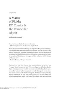 cover of the book A Matter of Fluids: EC Comics and the Vernacular Abject, Abjection Incorporated Mediating the Politics of Pleasure and Violence