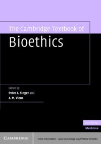 cover of the book The Cambridge Textbook of Bioethics