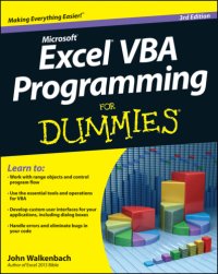 cover of the book Excel 2007 vba programming for dummies