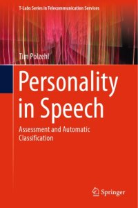 cover of the book Personality in Speech Assessment and Automatic Classification