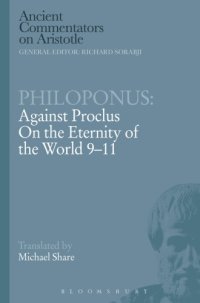 cover of the book Philoponus: Against Proclus On the Eternity of the World 9-11