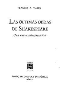 cover of the book Las Últimas Obras de Shakespeare