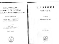 cover of the book Hesiodi Carmina