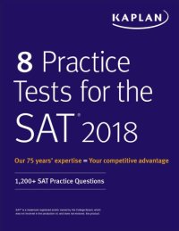 cover of the book 8 Practice Tests for the SAT 2018