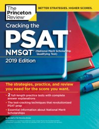 cover of the book Cracking the PSAT/NMSQT with 2 Practice Tests, 2019 Edition