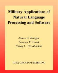 cover of the book Military applications of natural language processing and software