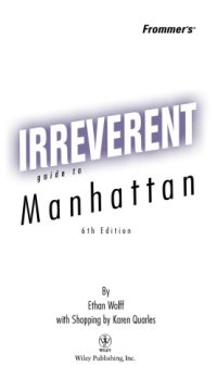 cover of the book Frommer's irreverent guide to Manhattan