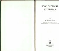 cover of the book The Critical Historian