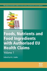 cover of the book Foods, Nutrients and Food Ingredients with Authorised EU Health Claims vol 1