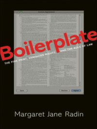 cover of the book Boilerplate: the fine print, vanishing rights, and the rule of law