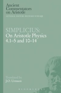 cover of the book Simplicius: On Aristotle Physics 4.1-5 and 10-14