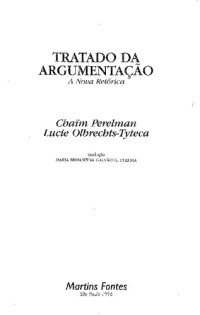 cover of the book Tratado da argumentação: A nova retórica