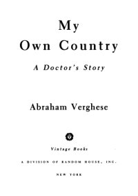 cover of the book My own country: a doctor's story of a town and its people in the age of aids