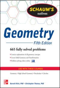 cover of the book Schaum's outlines geometry: includes plane, analytic, and transformational geometries