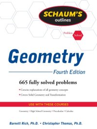 cover of the book Schaum's outlines: geometry: includes plane, analytic, and transformational geometries