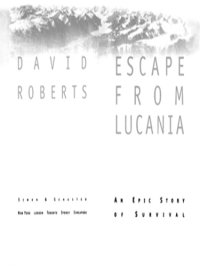 cover of the book Escape from Lucania: an epic story of survival