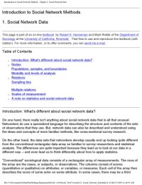 cover of the book Introduction to social network methods