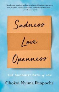 cover of the book Sadness, love, openness: the Buddhist path of joy