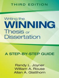 cover of the book Writing the winning thesis or dissertation: a step-by-step guide