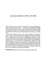 cover of the book Adam Smith's discourse: canonicity, commerce and conscience