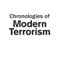 cover of the book Chronologies of modern terrorism