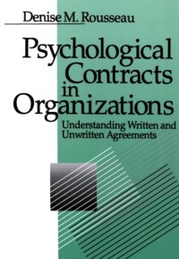 cover of the book Psychological contracts in organizations: understanding written and unwritten agreements