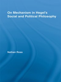 cover of the book On Mechanism in Hegel's Social and Political Philosophy