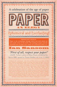 cover of the book Paper: an elegy