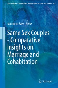 cover of the book Same sex couples, comparative insights on marriage and cohabitation